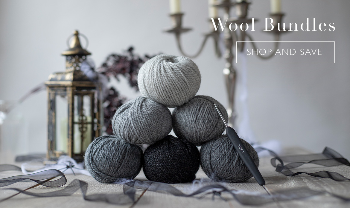 Wool bundles shades grey halloween toft save yarn